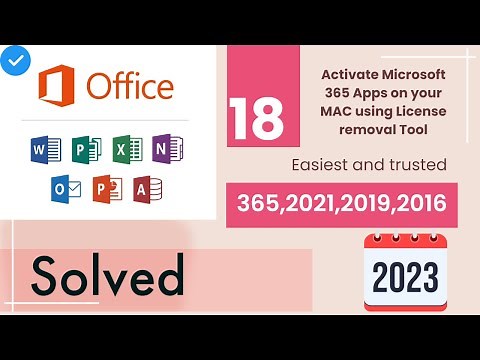 Fix Microsoft Office Activation problems on MAC. Office 365, 2021, 2019, 2016 #2023 #office365 #mac