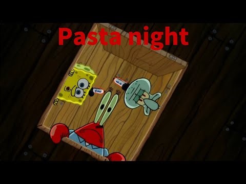 fnf Pasta Night but SpongeBob,MrKrabs,Squidward sing it