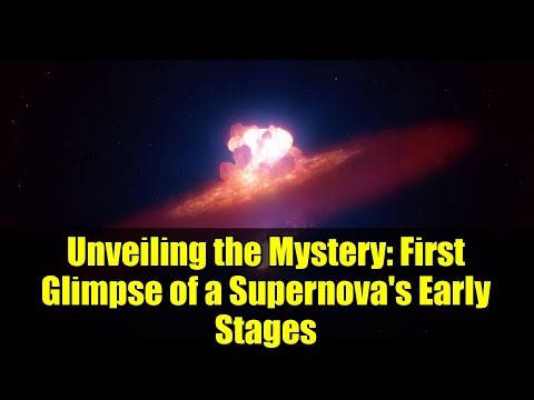 Unveiling the Mystery: First Glimpse of a Supernova's Early Stages