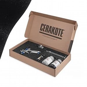 Cerakote FX Starter Kit (AIR Cure) - Anthracite FX-112 (Gloss) - Metallic Powder additive for CERAKOTE C-Series Clear Ceramic coatings; Everything Needed to get Started.