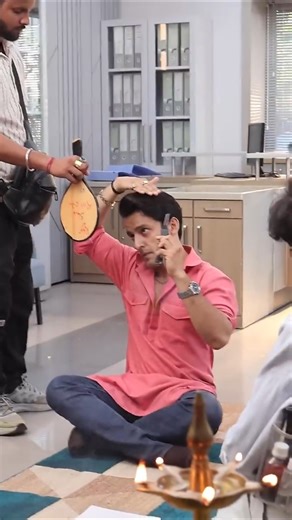 Lakshmi Niwas serial Veer set her hair offscreen BTS #tellyboosters #youtubeshorts
