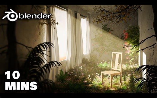 【Blender教程搬运】如何在 Blender 中免费制作自然场景 | 初学者教程