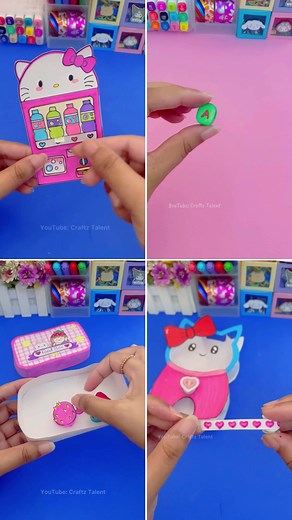 4 Cute Paper Crafts Tutorial | Craftz Talent YouTube Channel