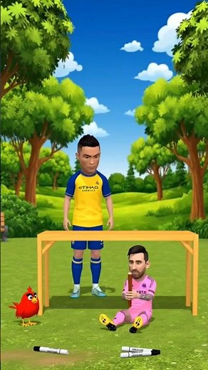 Messi vs Ronaldo: Trophy with Angry Birds Spike Trap! ⚽