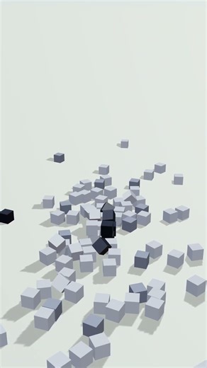 Mini Castle Gate Explosion - Voxel Block Collapse Animation