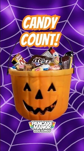 Count your HALLOWEEN CANDY! 🎃🍬🍭 #preschool #halloween #kidssongs #kidsvideo