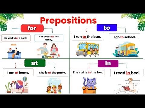 Prepositions of Place and Time | IN ON AT FOR UNDER NEAR | Learn English Grammar