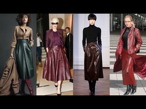 Modern Muse: Belted Midi Leather Skirt with Soft Matte Texture