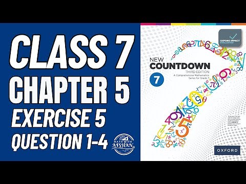 Countdown 7 Exercise 5 Question 1-4 | New countdown third edition | oxford | Math with Afshan