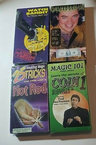 Magic Trick VHS Video Tapes Lot de 4 nouveaux Magician Sealed Coin Hot Rod Watch - Etsy France