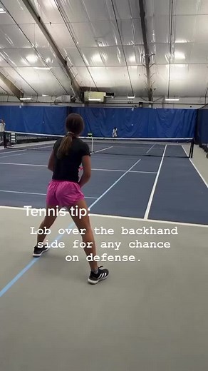 Effective Tennis Defense: Lobbing Over the Backhand Side
