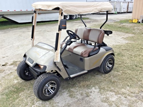 2016 EzGo Golf Cart - Excellent Condition Brown & Tan- New Tires - LOCAL PICKUP | eBay
