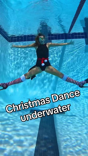 Festive Christmas Dance Underwater