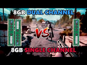 8GB Single Channel RAM vs 8GB Dual channel RAM on 5 GAMES!