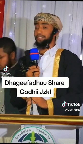 Inspiring Speech at GADDISA ISLAMANA Event