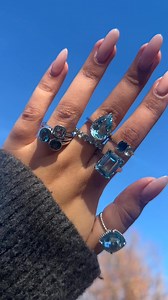 Embrace the winter blues with December’s bright birthstone – beautiful blue topaz 💙🩵🤍 | Ross-Simons Jewelry