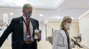 Republican lawmaker's husband's truck seen with militia group decal near US Capitol on Jan. 6