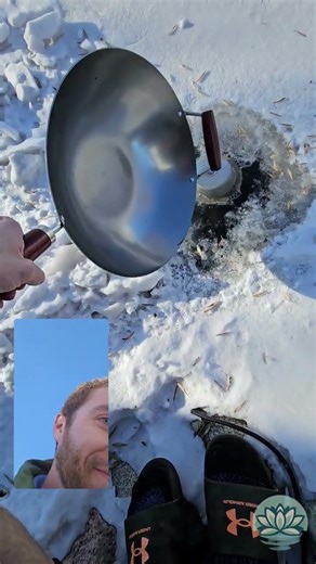 Wok vs pond ice!