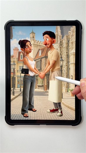 Alfredo Linguini glow up modern art #glowup #disney #alfredolinguini #ratatouille #disneymovies