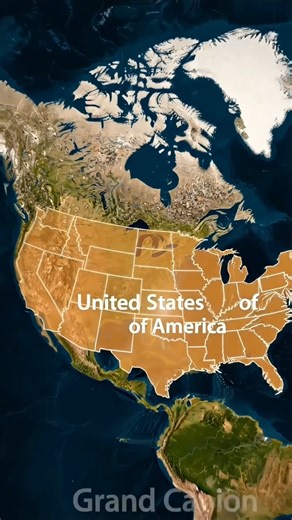 USA Most Beautiful Places 🇺🇸 | Map Animation Travel Video #Shorts