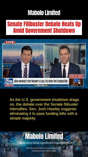 Senate Filibuster Debate Heats Up Amid Government Shutdown As the U.S. government shutdown drags on, the debate over the Senate filibuster intensifies. Sen. Josh Hawley suggests eliminating it to pass funding bills with a simple majority, aligning with President Trump's push for swift action. However, this move faces opposition from Senate Majority Leader John Thune, who values minority protections. While nuking the filibuster could accelerate conservative priorities, historical precedents warn 