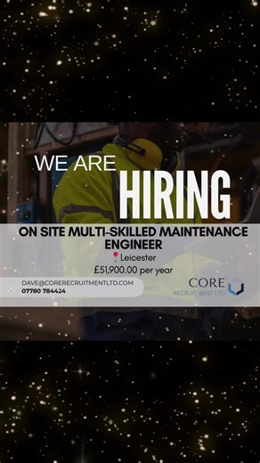 🔧𝐖𝐞 𝐚𝐫𝐞 𝐡𝐢𝐫𝐢𝐧𝐠: 𝐌𝐮𝐥𝐭𝐢-𝐒𝐤𝐢𝐥𝐥𝐞𝐝 𝐄𝐧𝐠𝐢𝐧𝐞𝐞𝐫 – 𝐅𝐨𝐨𝐝 𝐌𝐚𝐧𝐮𝐟𝐚𝐜𝐭𝐮𝐫𝐢𝐧𝐠🔧 📍Location: Leicester 💵Salary: £51,900 per year Bonus ⏰Shift pattern: Mon–Fri Alternating shifts: 06:00–14:00 / 14:00–22:00 Looking for a hands-on engineering role where your skills really make an impact? Join a small, skilled engineering team in the food industry and help maintain, improve, and optimise a wide range of automated production equipment. 🔧 𝐘𝐨𝐮𝐫 𝐫𝐨𝐥𝐞 𝐰𝐢𝐥𝐥 𝐢𝐧