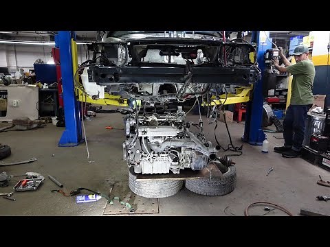 How To Remove Engine/Transmission VOLVO XC70 2001-2007(Powertrain Removal Part 3)