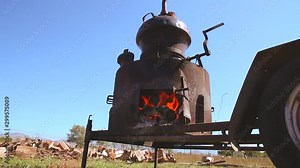 Making a homemade brandy. Traditional distillery for making brandy