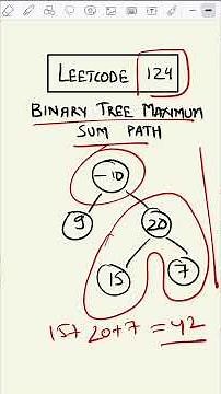 Leetcode 124 made easy - Coding Interview Question 43/75