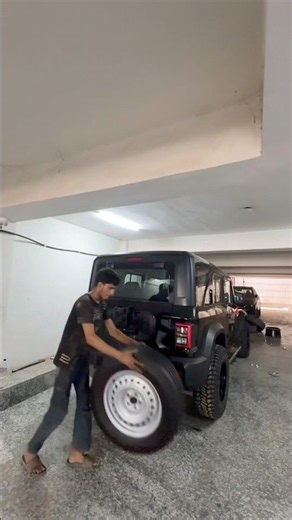 18 INCH OFF ROADING WHEELS IN THAR ROXX !! MODIFIED THAR ROXX !! #viral #thar #trendingshorts