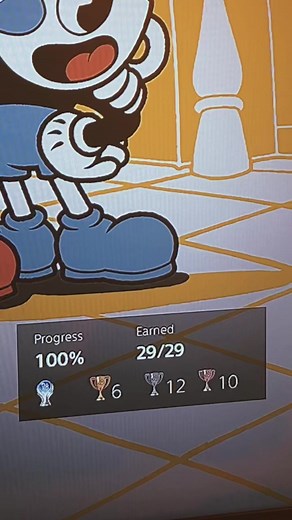 Cuphead Platinum Trophy on PS5 | Playstation 5 Gameplay
