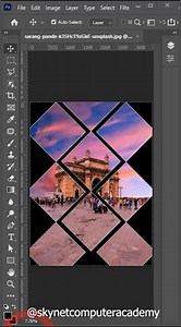 Diamond Grid Photo Effect in Photoshop 💎 | Creative Photo Layout Tutorial | Easy Photoshop Trick