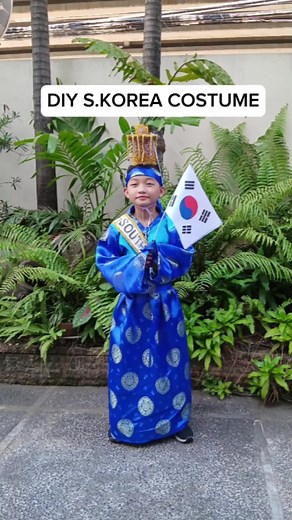 My Diy South Korea Costume para sa UN ng anak ko. #fyp #oppa #SK #korean #diy #tiktokdiy #diyproject #southkoreacostume🇰🇷 #unitednations #school #modernmommaph
