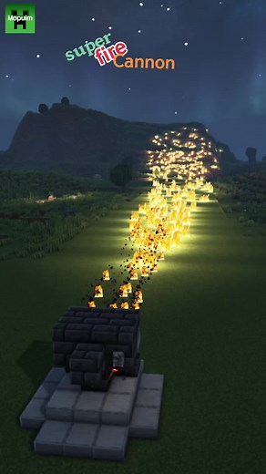 Super Fire Cannon Creation in Minecraft
