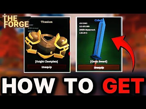 How To Get HEAVY ARMOUR & COLOSSAL SWORDS in THE FORGE! (Fast & Easy Guide)