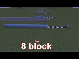1-8 block jump (use ice + trapdoor) [ Minecraft ]