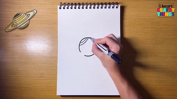 How to Draw Saturn 🌌🪐 | Step-by-Step Space Art That’s Out of This World!