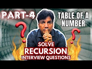 Unleash the Power of Recursion: Print Multiplication Table in Java! | Easy & Fun Guide | Episode-7