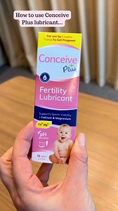 1.5K views · 13 reactions | Use Conceive Plus Fertility Lubricant just like a regular lubricant, we suggest using both the pre-filled applicators and the tube when trying to get pregnant!  https://conceive.plus/47gIfDr #howto #ttc #conceiveplus #fertilitylubricant | Conceive Plus | Facebook