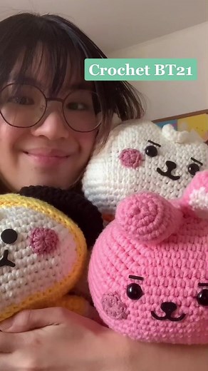 Crocheted BT21 Plushies | Free Crochet Patterns