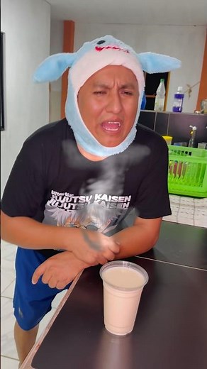 CAN I TOUCH THE HOT MILK?? #shorts #viral