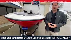 3.4K views · 20 reactions | Look what just arrived! The all-new 2021 Bayliner Boats Element M15 is a compact, lightweight and low-maintenance model that makes boating easy for couples and small families! Check it out with Bob discussing specific features! View This Model Here: https://www.buckeyesportscenter.com/default.asp?page=xInventoryDetail&id=9814889 . . . #buckeyesportscenter #bayliner #baylinerboats #element #M15 #boating #ohioboating #bowrider | Buckeye Sports Center | Facebook