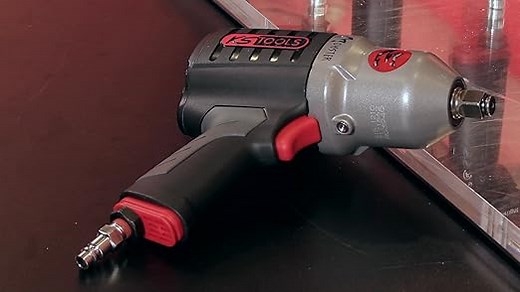 KS Tools Monster Schlagschrauber Druckluft 515.1210 I Druckluft Schlagschrauber mit praktischem Umschalthebel L/R I Hochleistungs-Doppel-Hammer-Schlagwerk