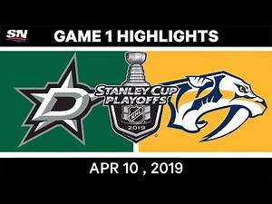 NHL Highlights | Dallas Stars vs Nashville Predators, Game 1 - April 10, 2019