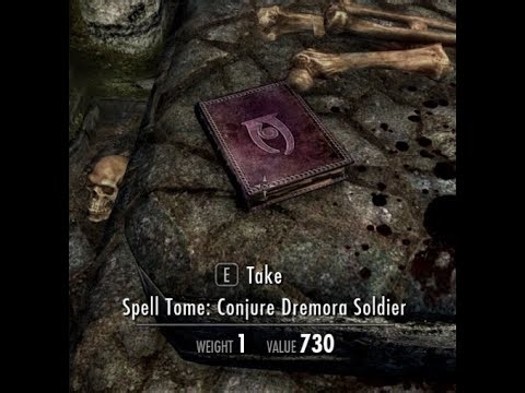 Skyrim - Dremora Soldier Spell Tome Location (Mod)