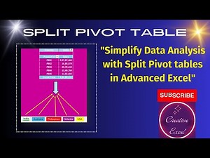 🪓Split Pivot Table in Excel🪓