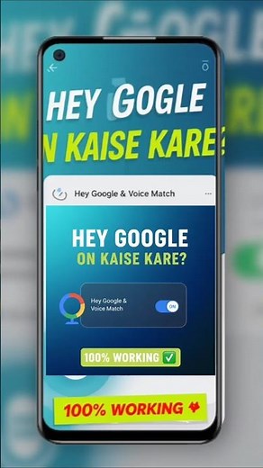 Hey Google & Voice Match On Kaise Kare? | Google Assistant Voice Control Setting 2024@techvlogak