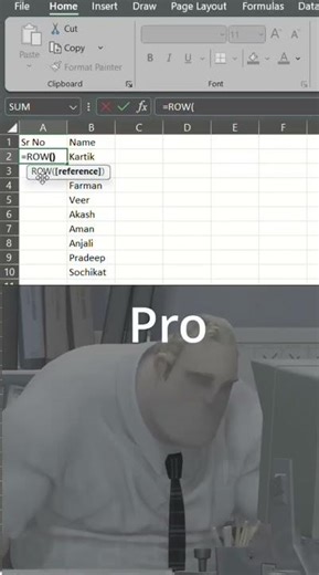 Creating Sequential Serial Numbers in Excel – Formula Guide. 👉Kartik Computer Tips👈