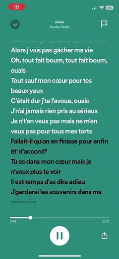 Adieu - LYNDA & DADJU #paroles #parole #music #musique #song #foryou #fyp #dadju #lynda #amour #love