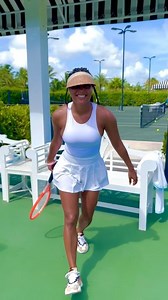 Candice on Instagram: "My 1st time playing tennis 🎾🎾🎾 ! I was whooped but loved the challenge 😆"